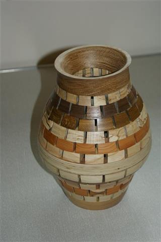 Open segmented vase by Bernard Slingsby